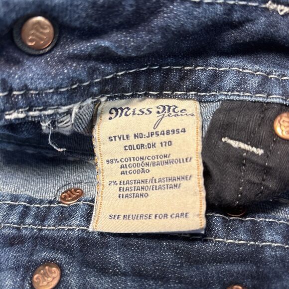 Miss Me Jeans Womens Mid Rise Skinny Style JP5489S4 Size 29 EUC - Picture 12 of 12